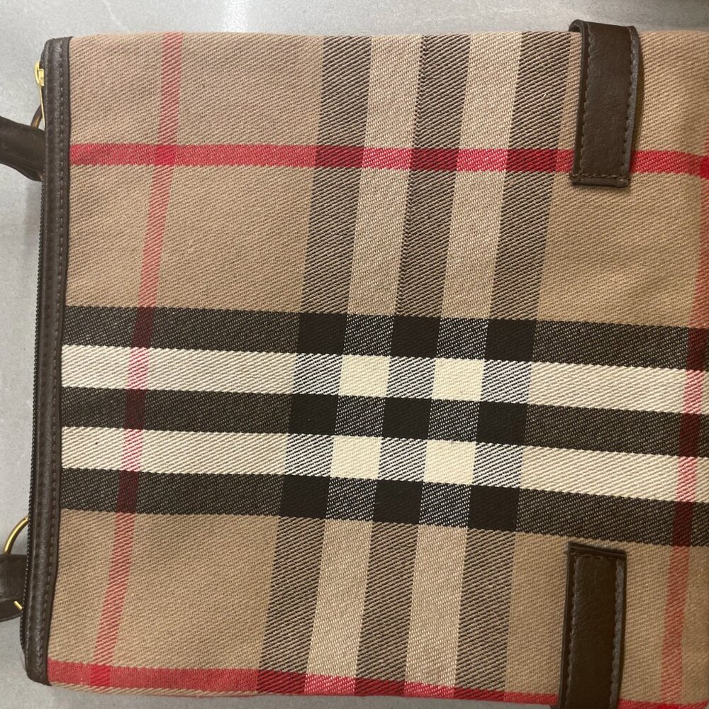 Burberry Crossbody Brown Plaid Bag - Picture 6 of 7